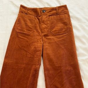 Anthropologie Maeve Colette Wide Leg corduroy pant sz 28
